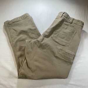Duluth Trading Cargo Pants Mens sz 40x30 Flex Fire Hose Workwear Beige